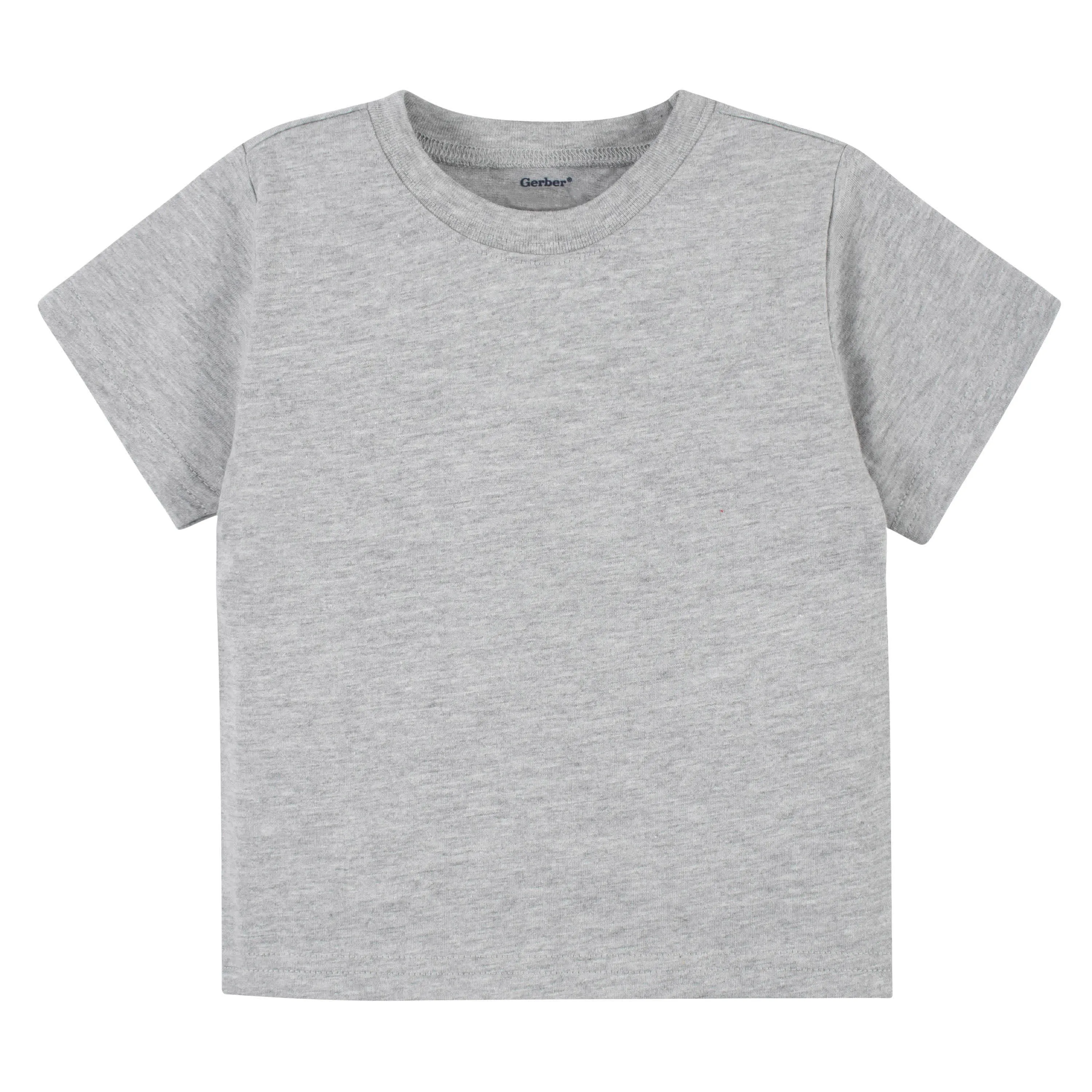 5-Pack Infant & Toddler Heather Grey Premium Short Sleeve Tees