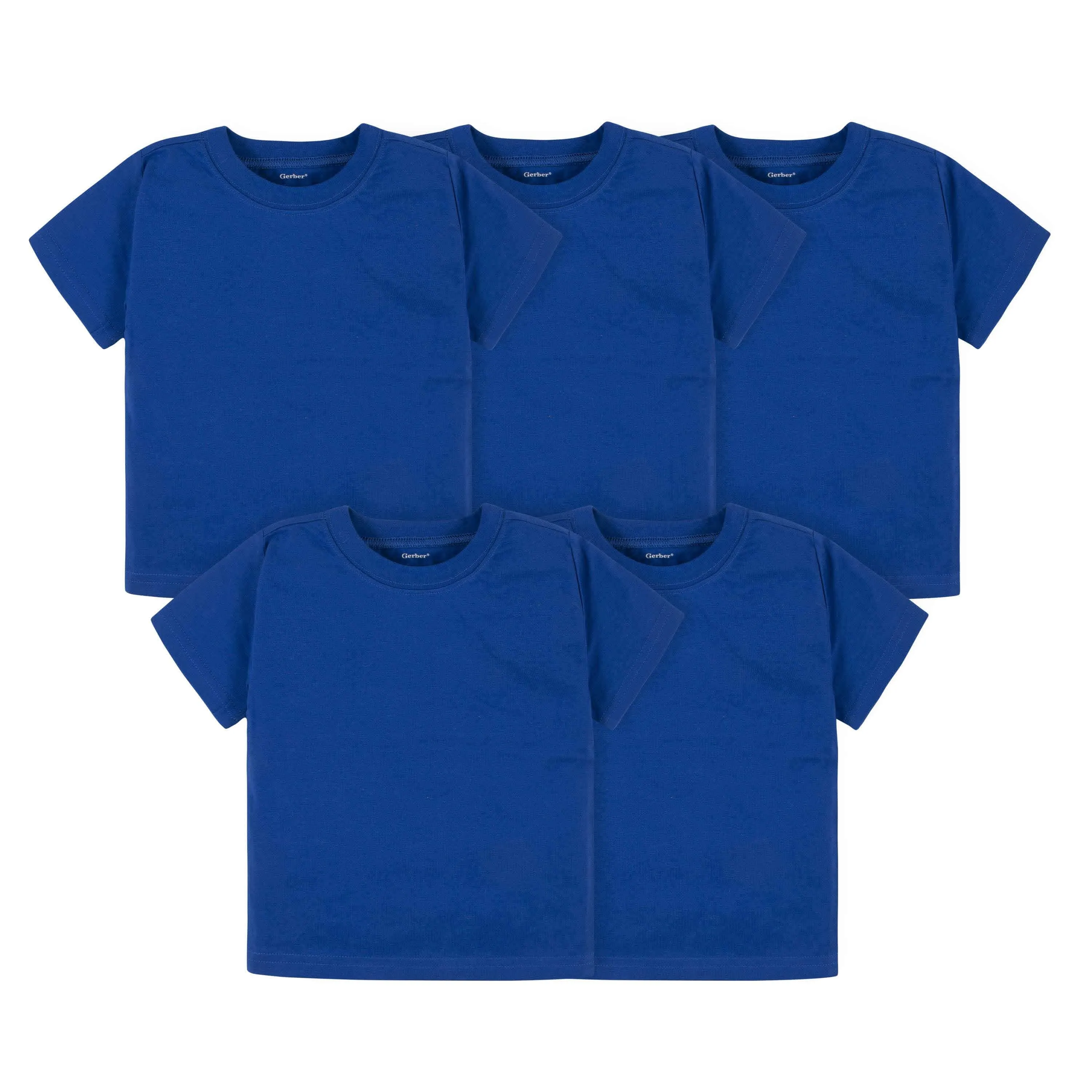 5-Pack Infant & Toddler Royal Blue Premium Short Sleeve Tees