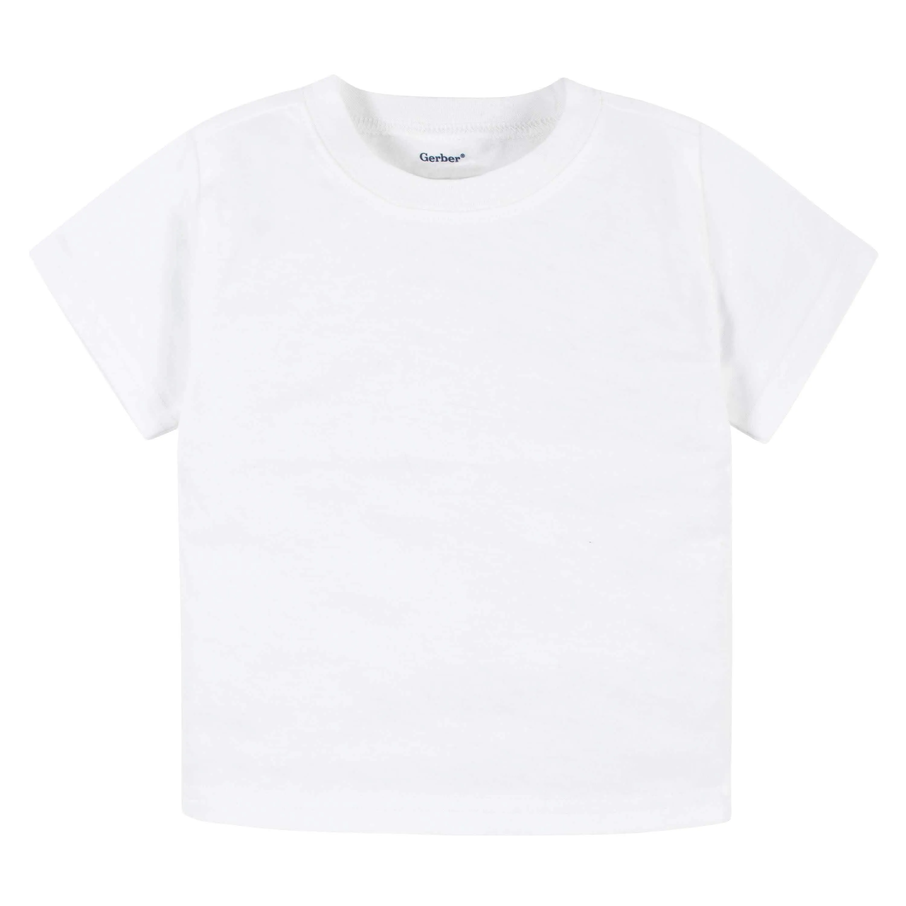 5-Pack Infant & Toddler White Premium Short Sleeve Tees