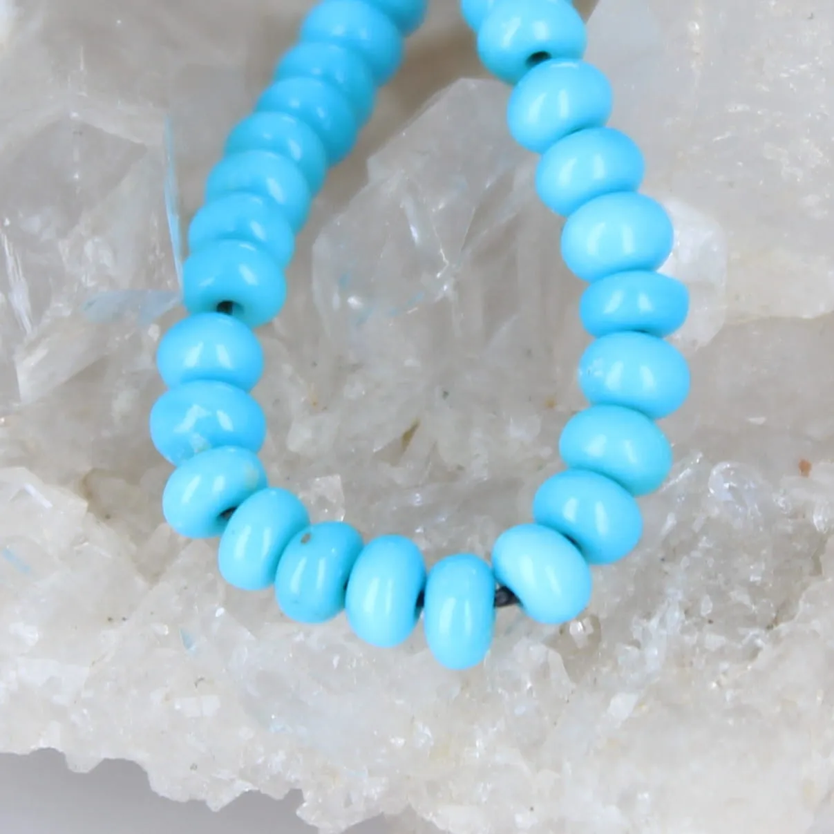 AAA Brilliant Blue Sleeping Beauty Turquoise Beads Rondelle 4mm 4