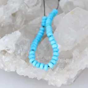 AAA Brilliant Blue Sleeping Beauty Turquoise Beads Rondelle 4mm 4