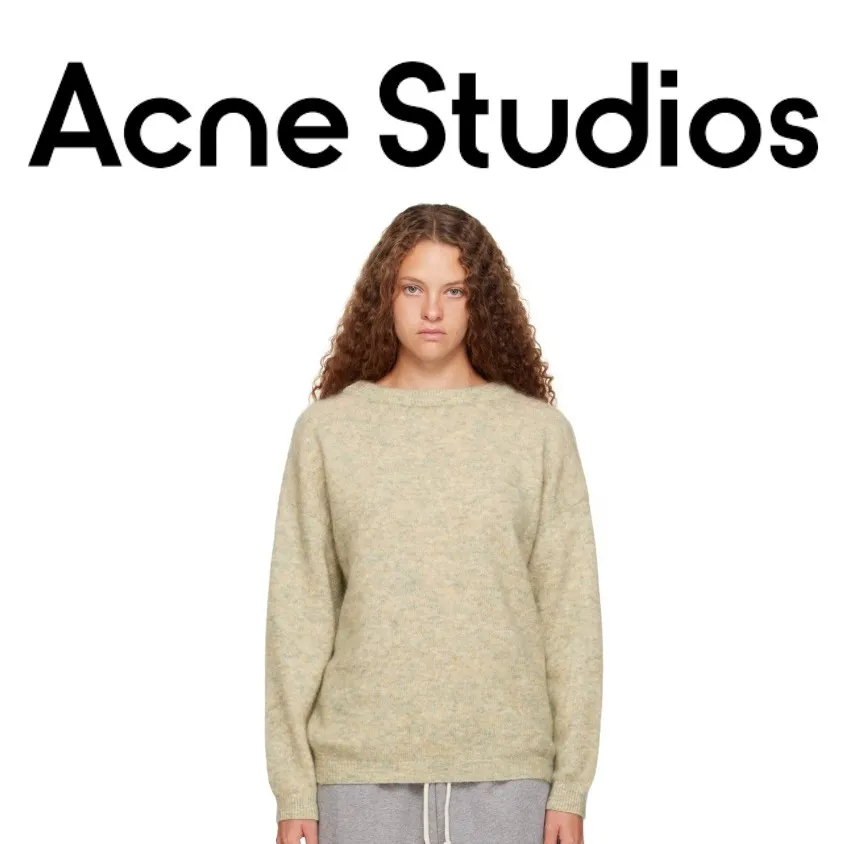 Acne Studios  |Crew Neck Casual Style Unisex Wool Blended Fabrics