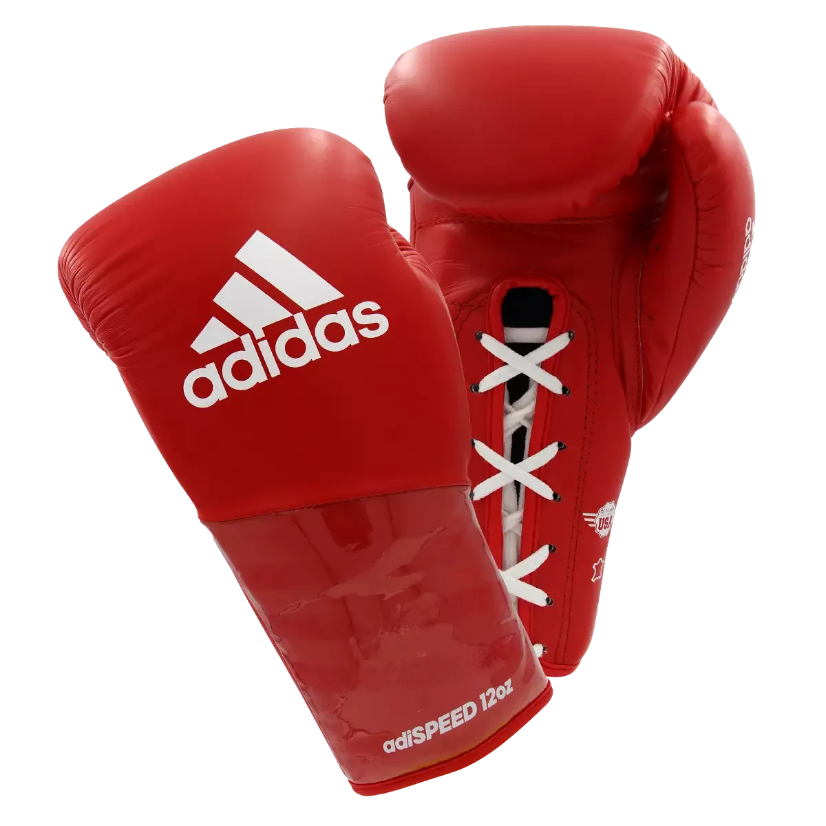 adidas Adispeed Pro Lace Up Boxing Gloves Leather