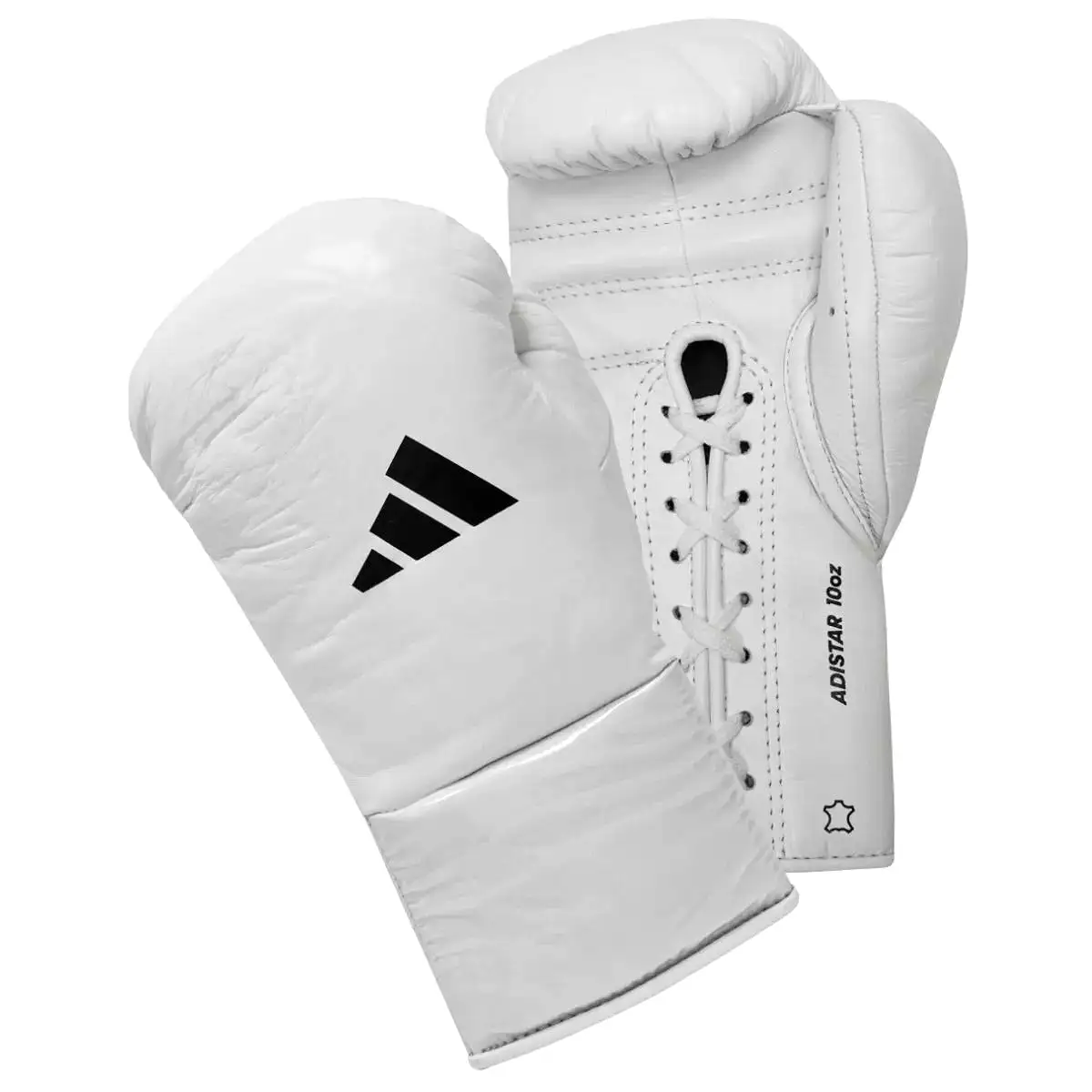 adidas AdiStar 3.0 Leather Pro Boxing Gloves BBBC Approved Metallic