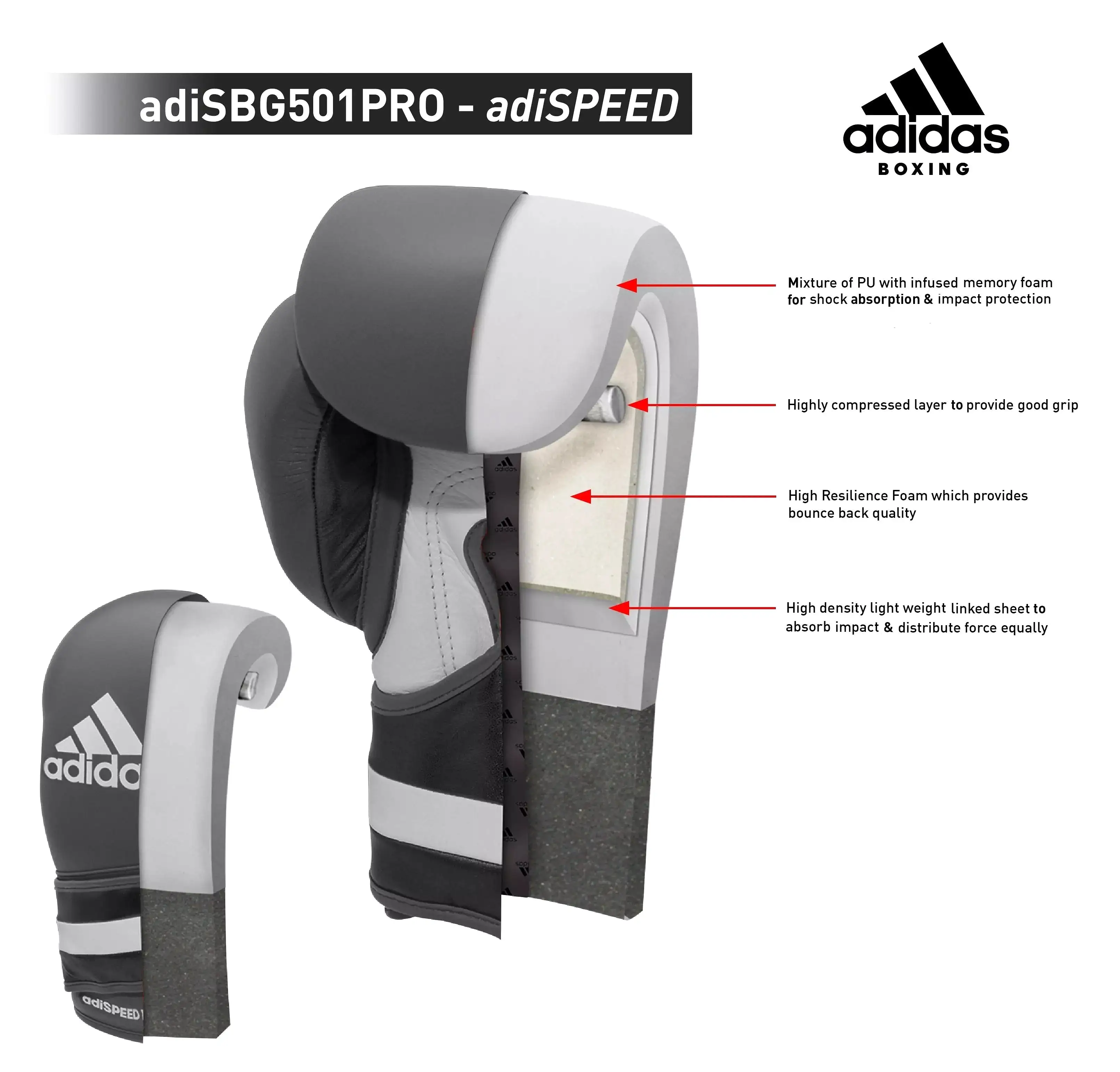 adidas Boxing Gloves Adispeed Pro Leather