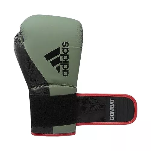 adidas Combat 50 Boxing Gloves Khaki Green