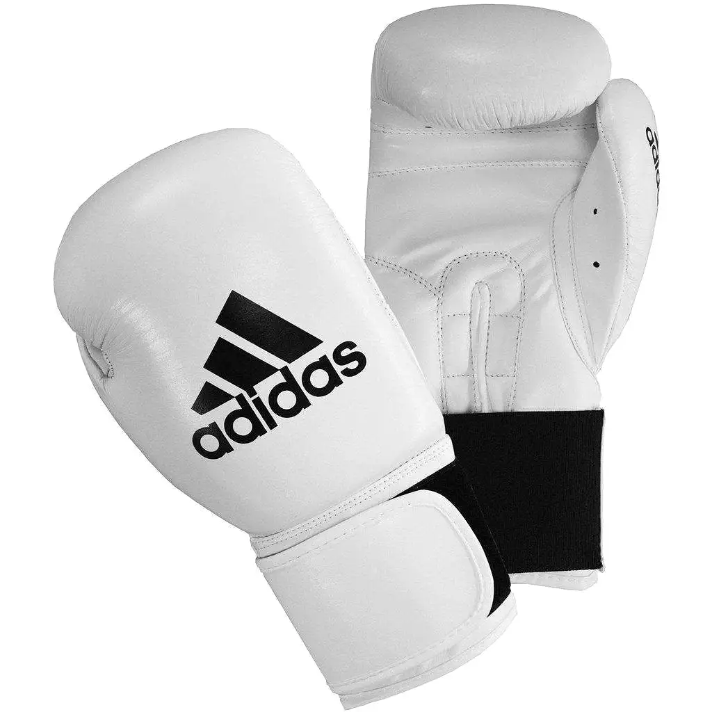 adidas Performer Leather Boxing Gloves Hook Loop Closure