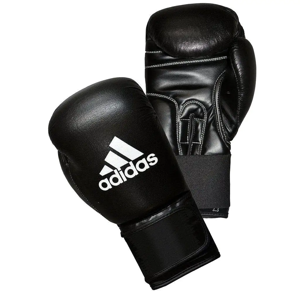 adidas Performer Leather Boxing Gloves Hook Loop Closure