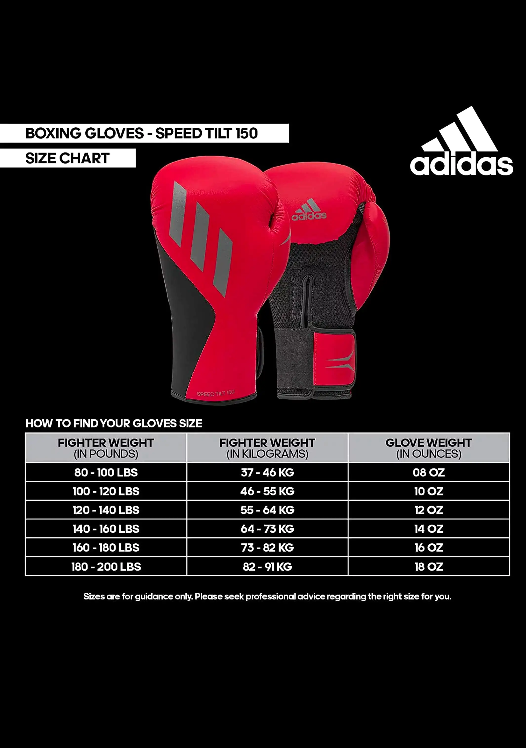 Adidas Speed Tilt 150 Boxing Gloves Red with FREE Adidas Shin Protectors <br> SPD150TG RED