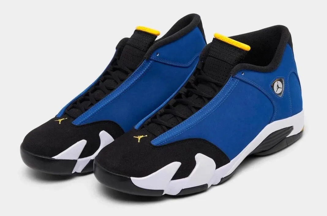 Air Jordan 14 Laney Varsity Royal Black Varsity Maize White 487471-407