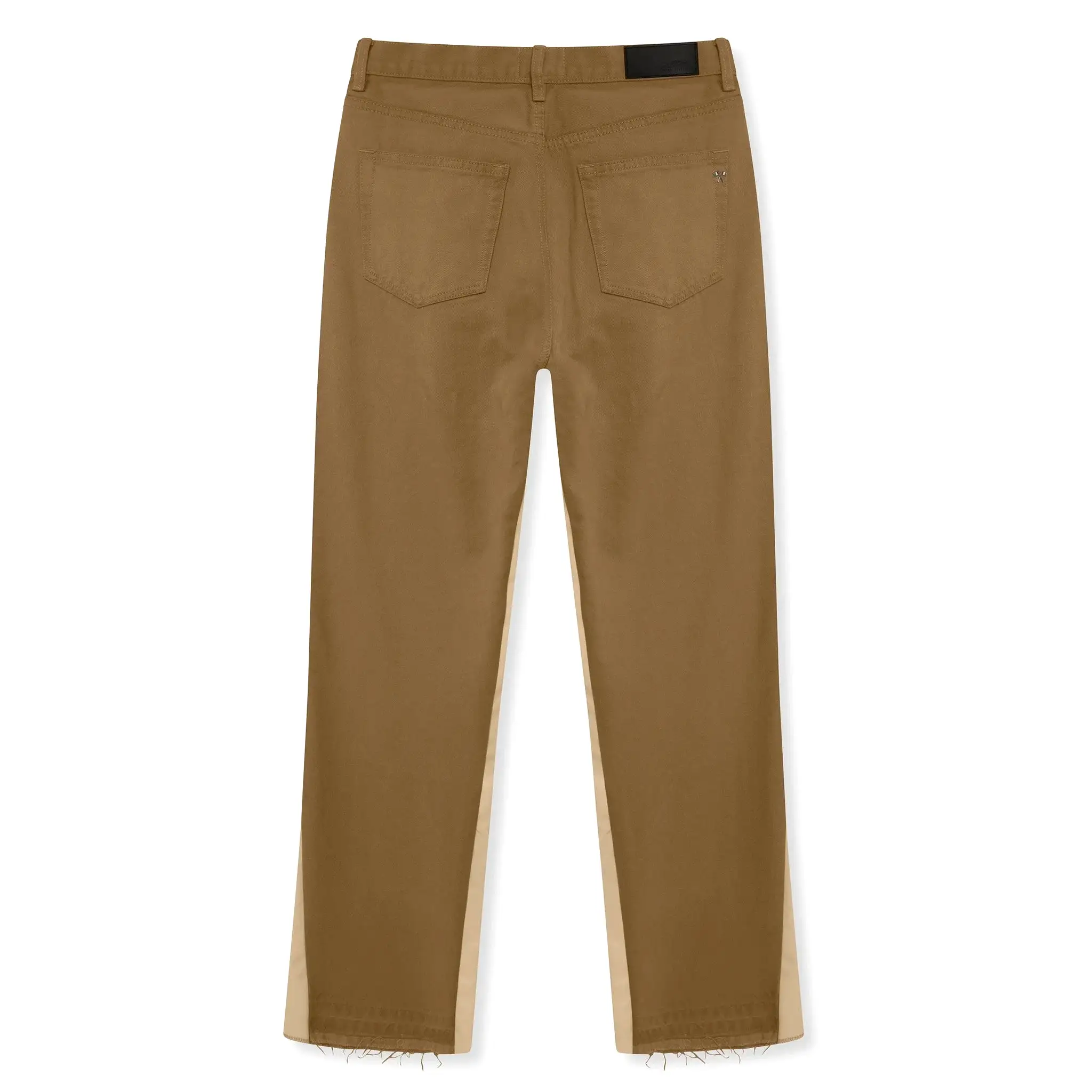 Amicci Axel Contrast Panel Jeans Tan