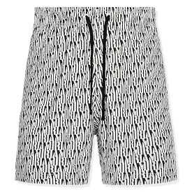 Amiri All Over Amiri Black Alabaster Swim Shorts