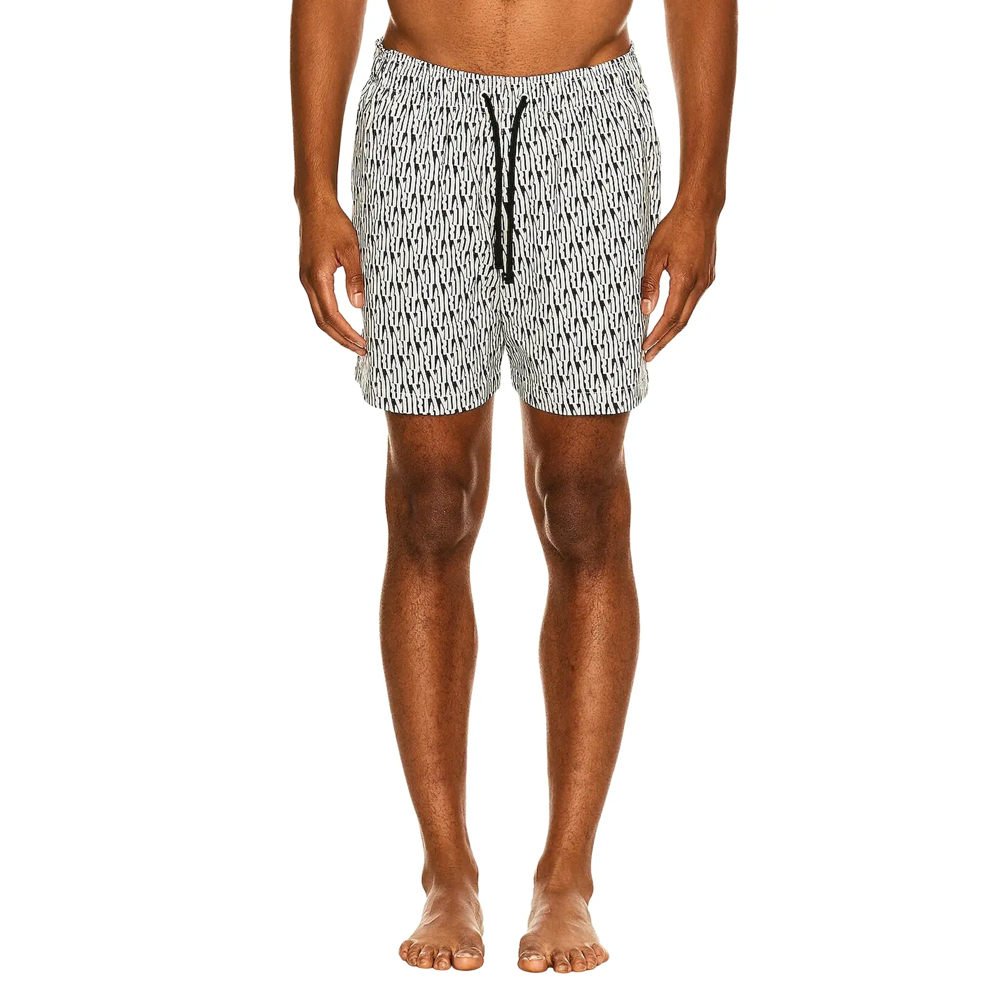 Amiri All Over Amiri Black Alabaster Swim Shorts