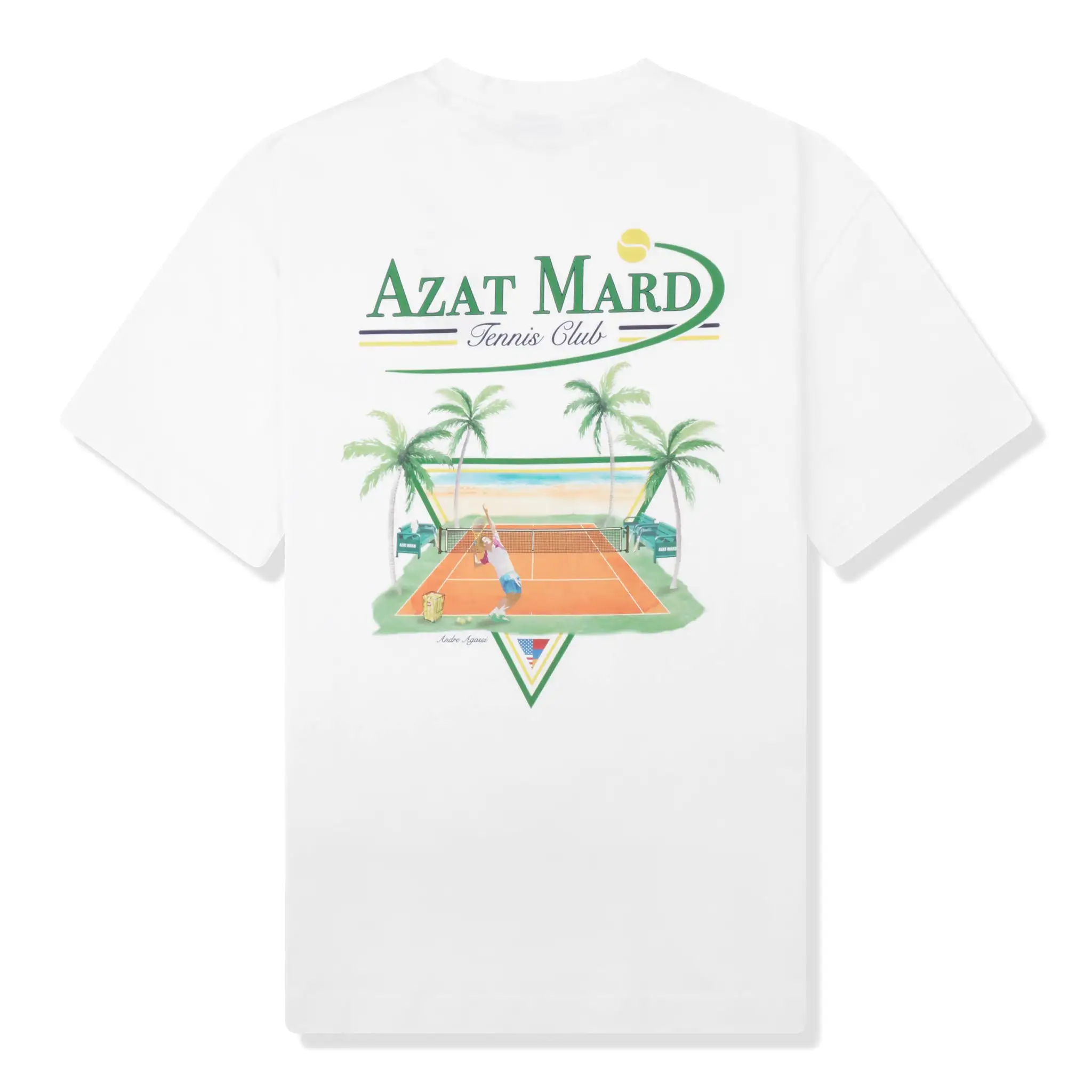 Azat Mard Tennis Club T Shirt White