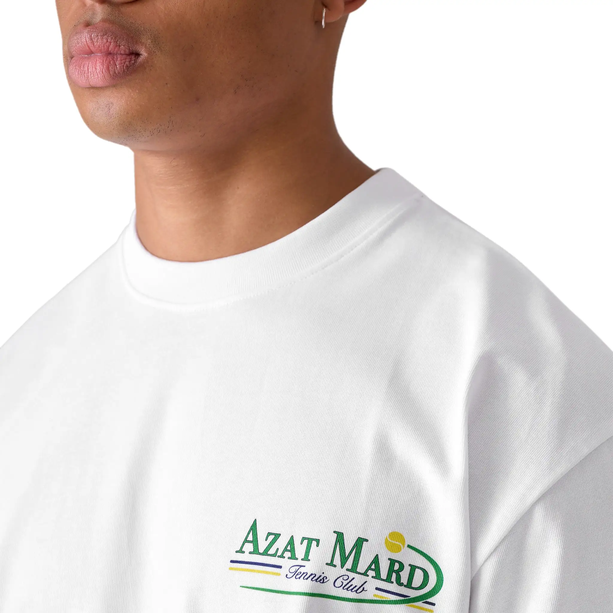 Azat Mard Tennis Club T Shirt White