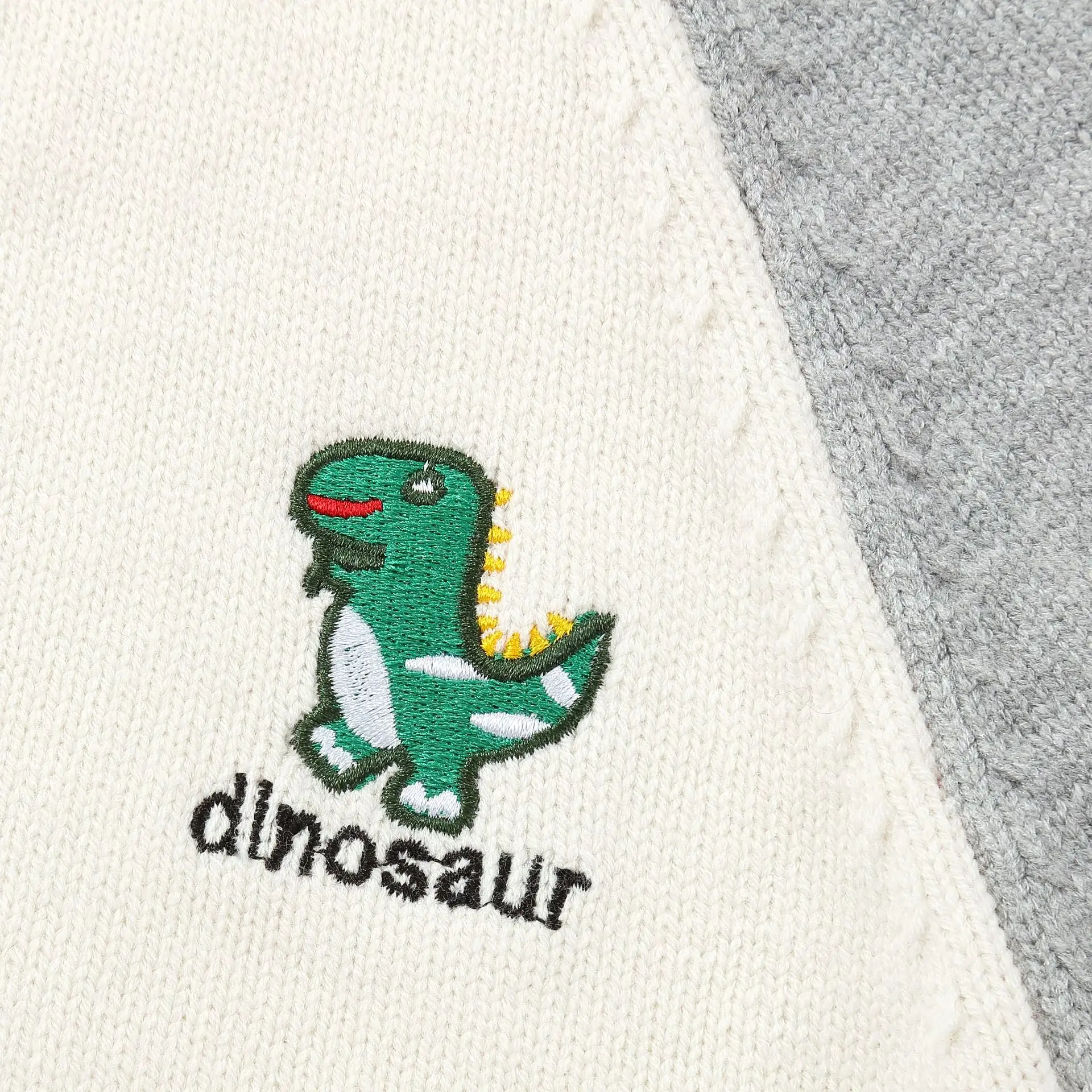 Baby Kid Boys Color-blocking Dinosaur Sweaters Wholesale 23113069