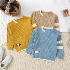 Baby Kid Boys Color-blocking Sweaters Wholesale 231130255