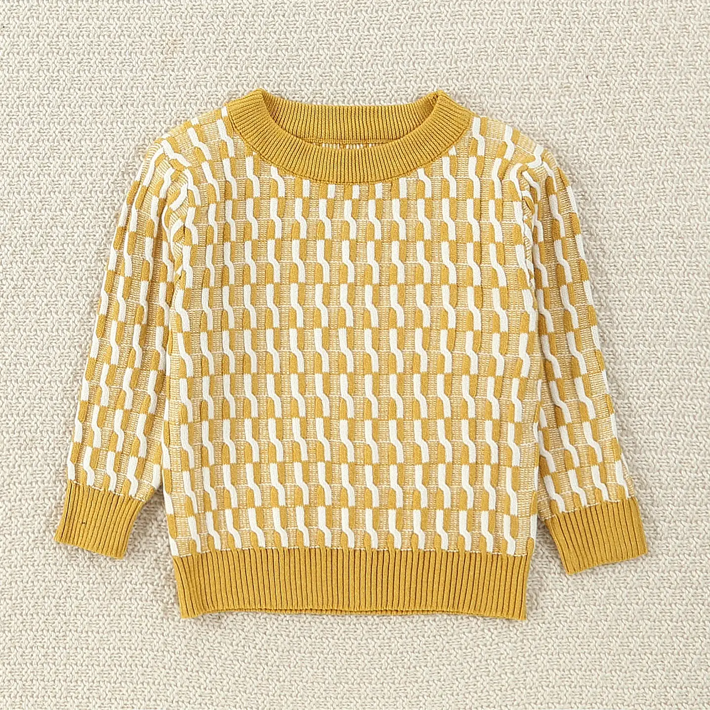 Baby Kid Girls Boys Color-blocking Sweaters Wholesale 231130249