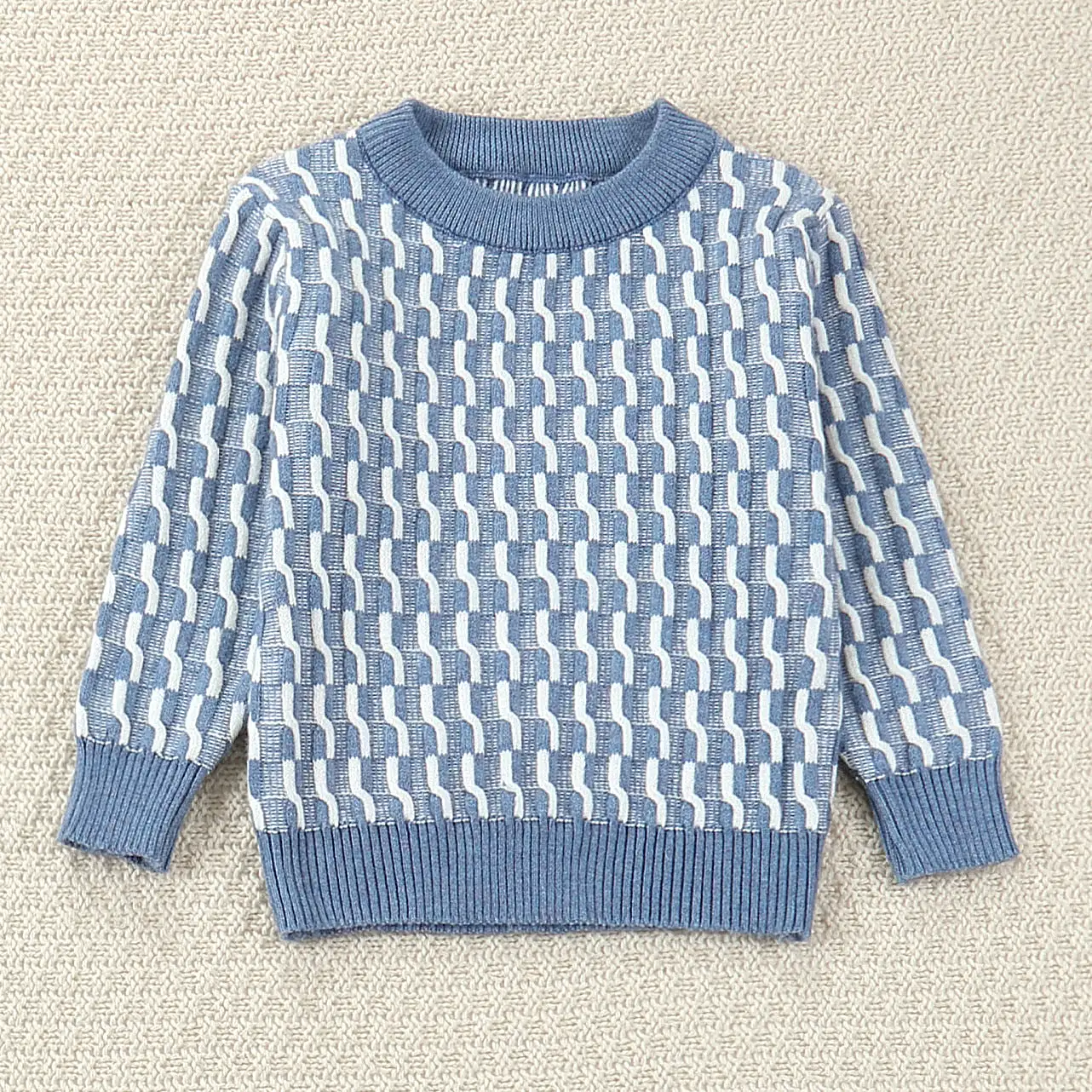 Baby Kid Girls Boys Color-blocking Sweaters Wholesale 231130249