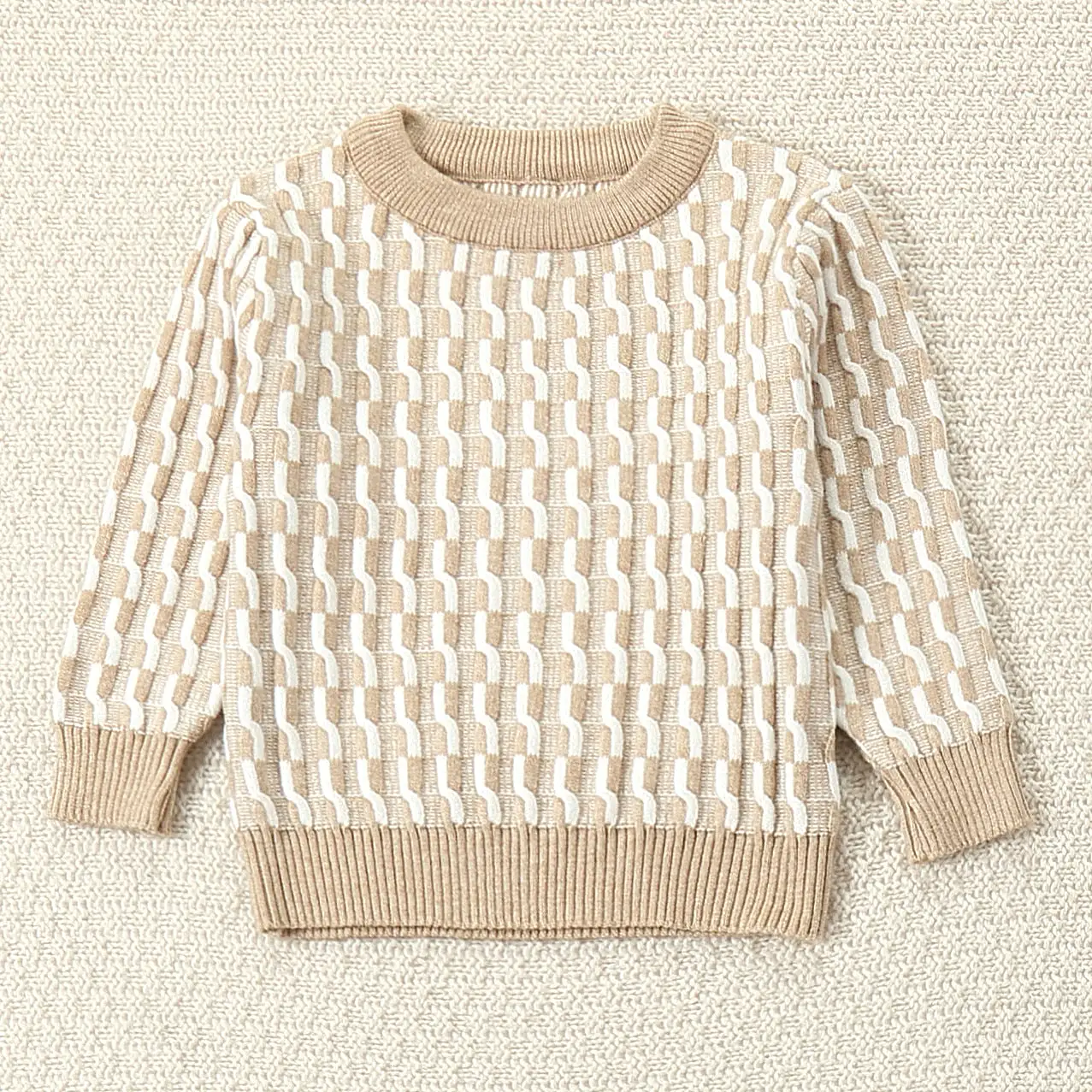 Baby Kid Girls Boys Color-blocking Sweaters Wholesale 231130249