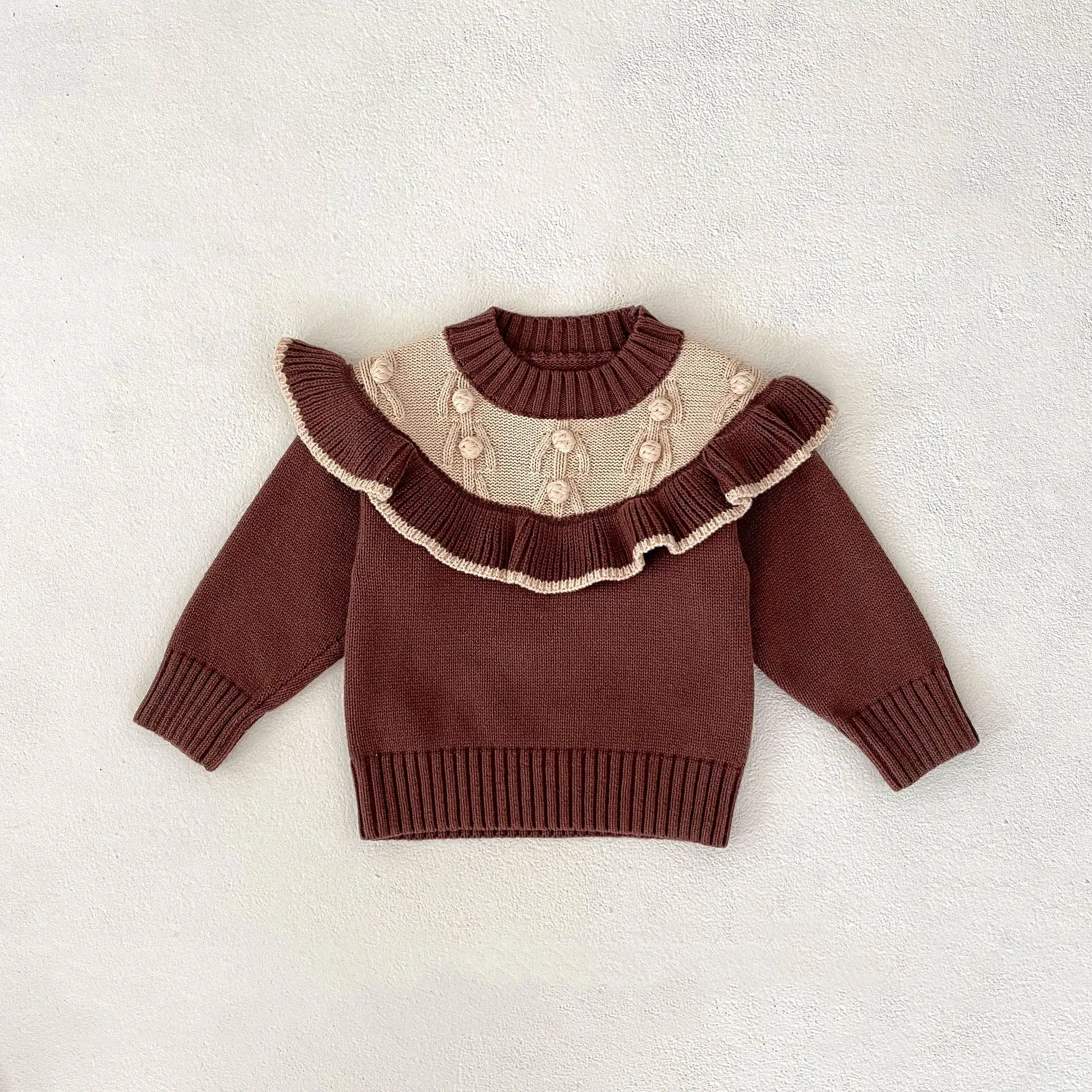 Baby Kid Girls Color-blocking Sweaters Wholesale 24011182