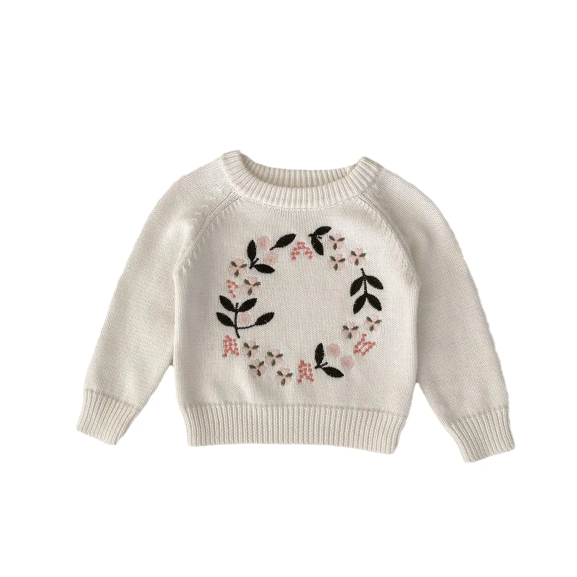 Baby Kid Girls Embroidered Sweaters Wholesale 230828123