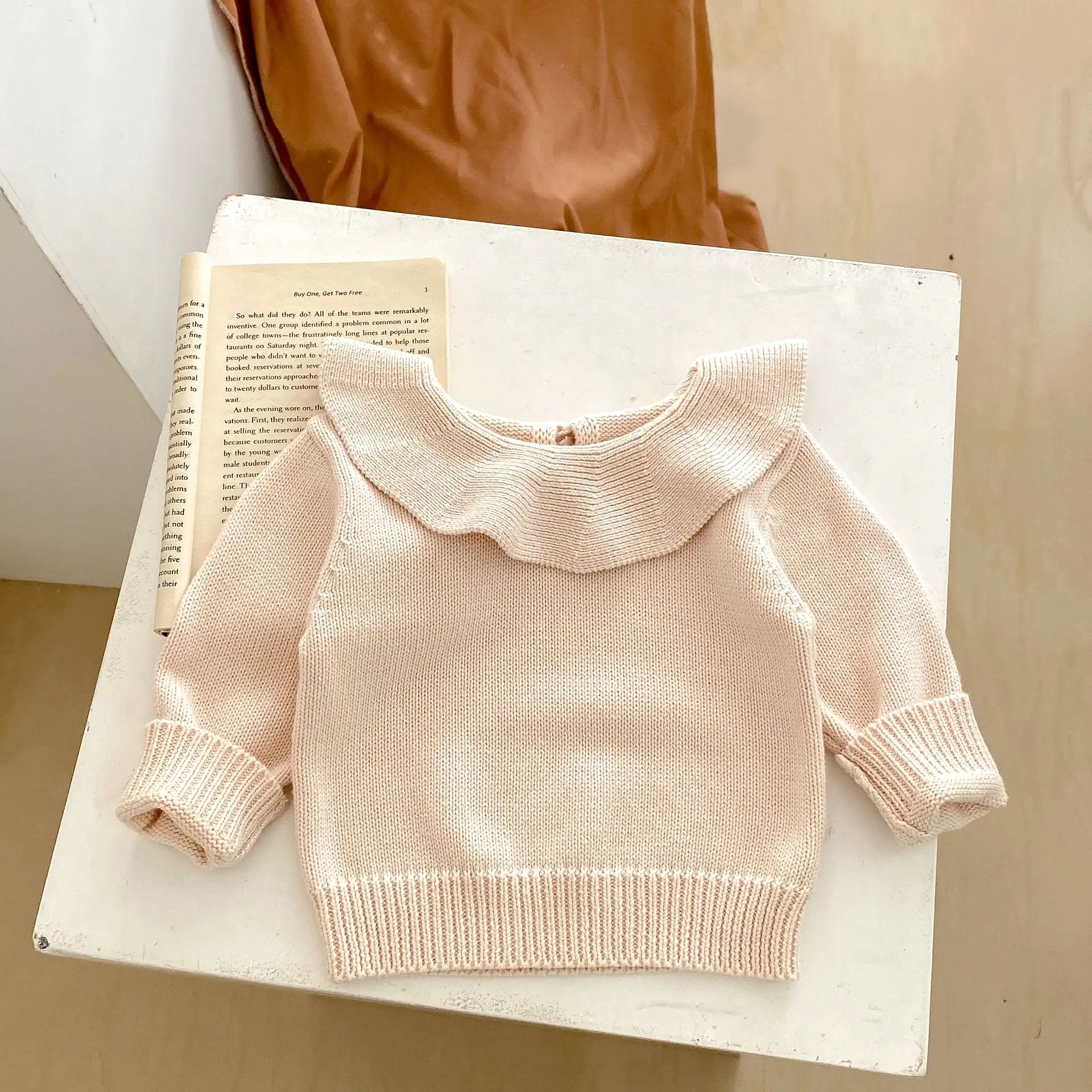 Baby Kid Girls Solid Color Sweaters Wholesale 230828128