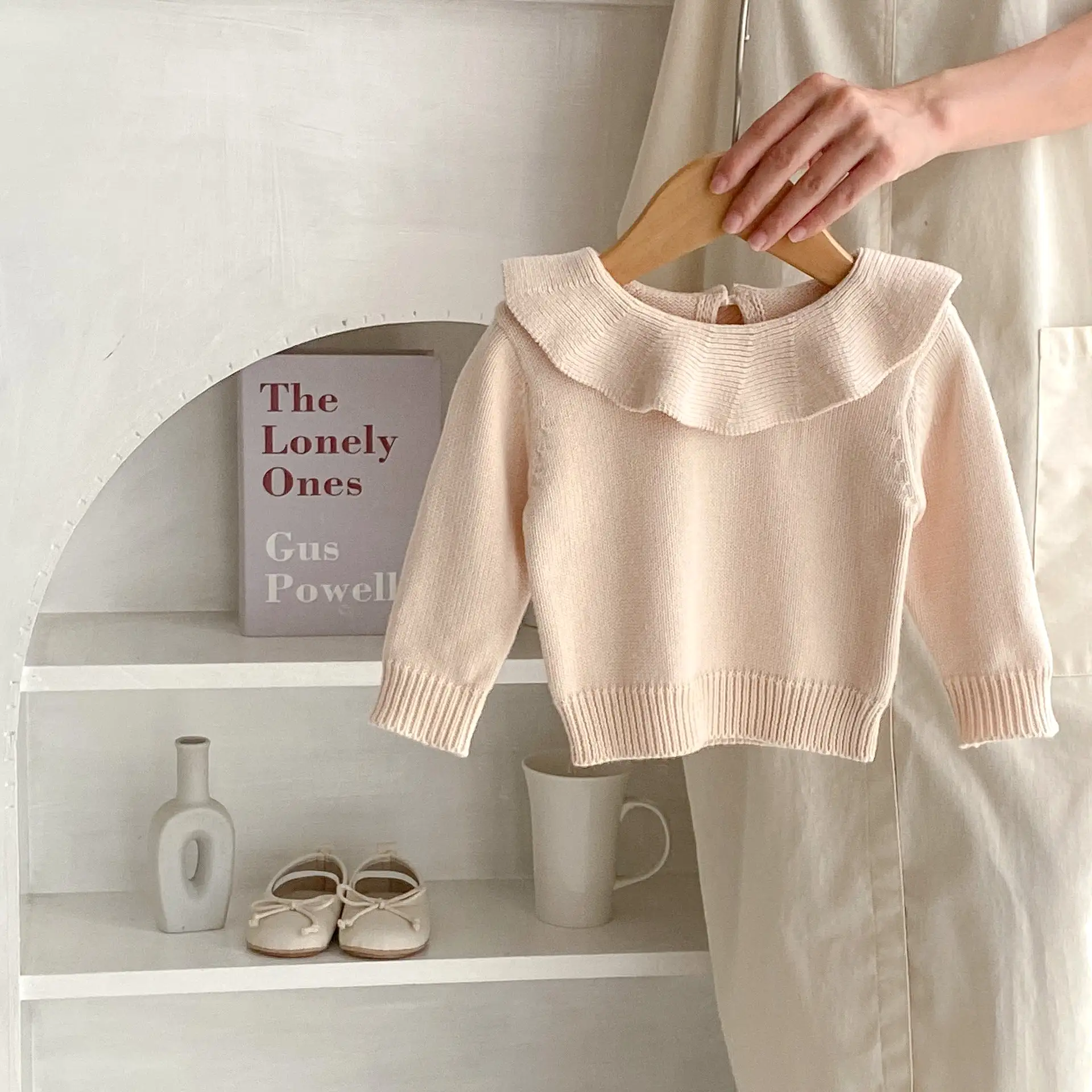 Baby Kid Girls Solid Color Sweaters Wholesale 230828128