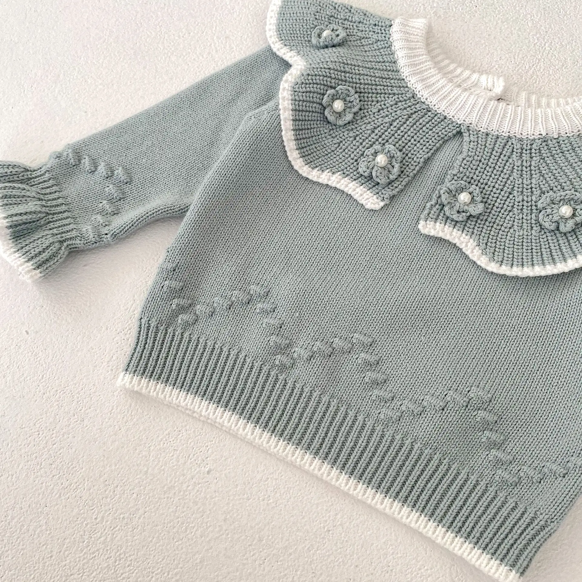 Baby Kid Girls Solid Color Sweaters Wholesale 230828304