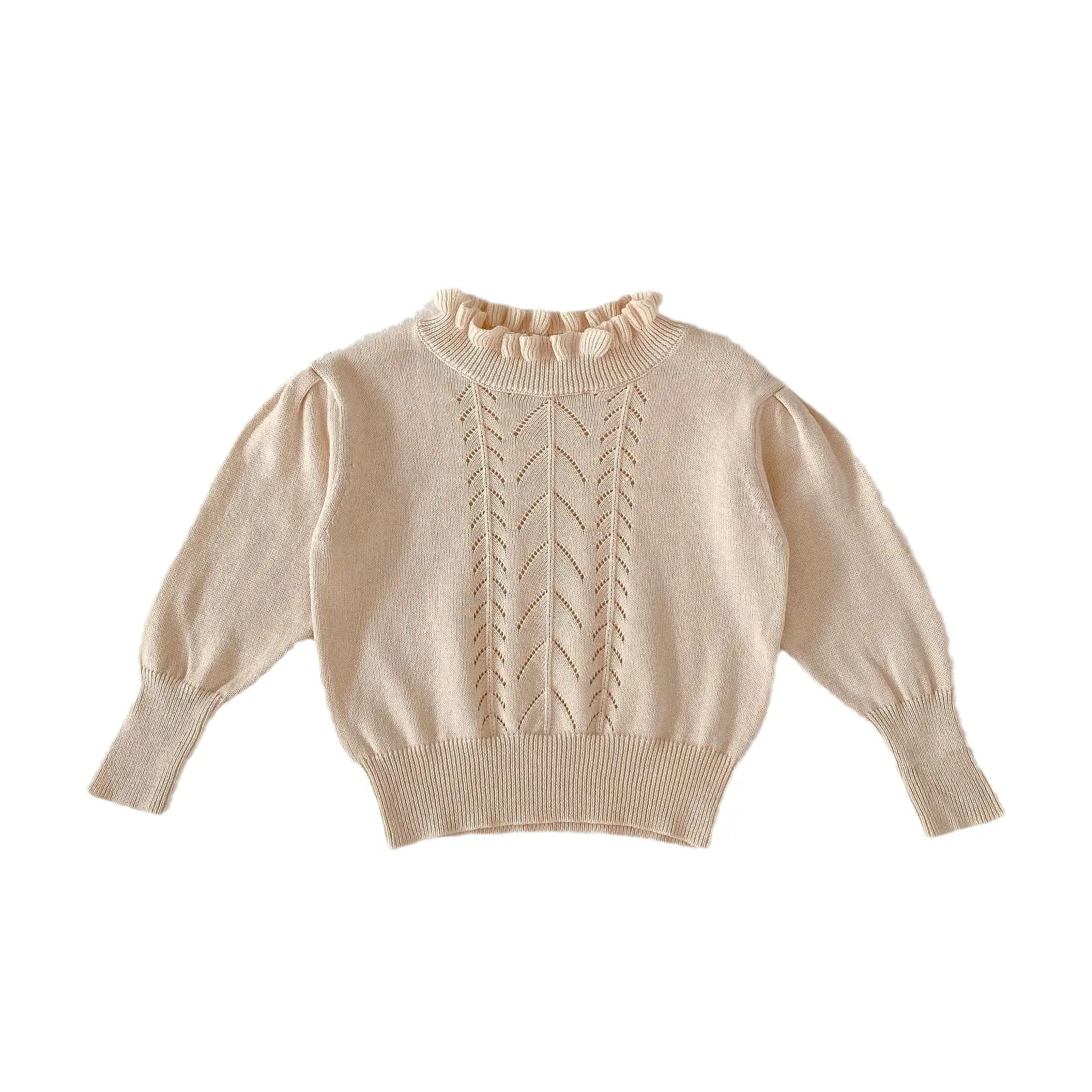 Baby Kid Girls Solid Color Sweaters Wholesale 23082857