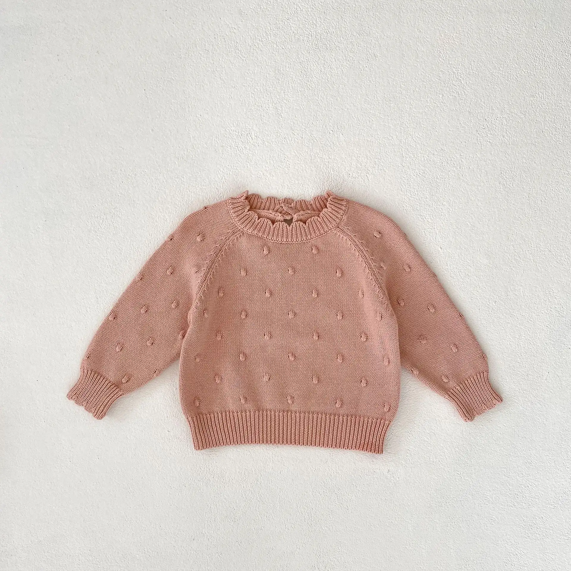 Baby Kid Girls Solid Color Sweaters Wholesale 24011185