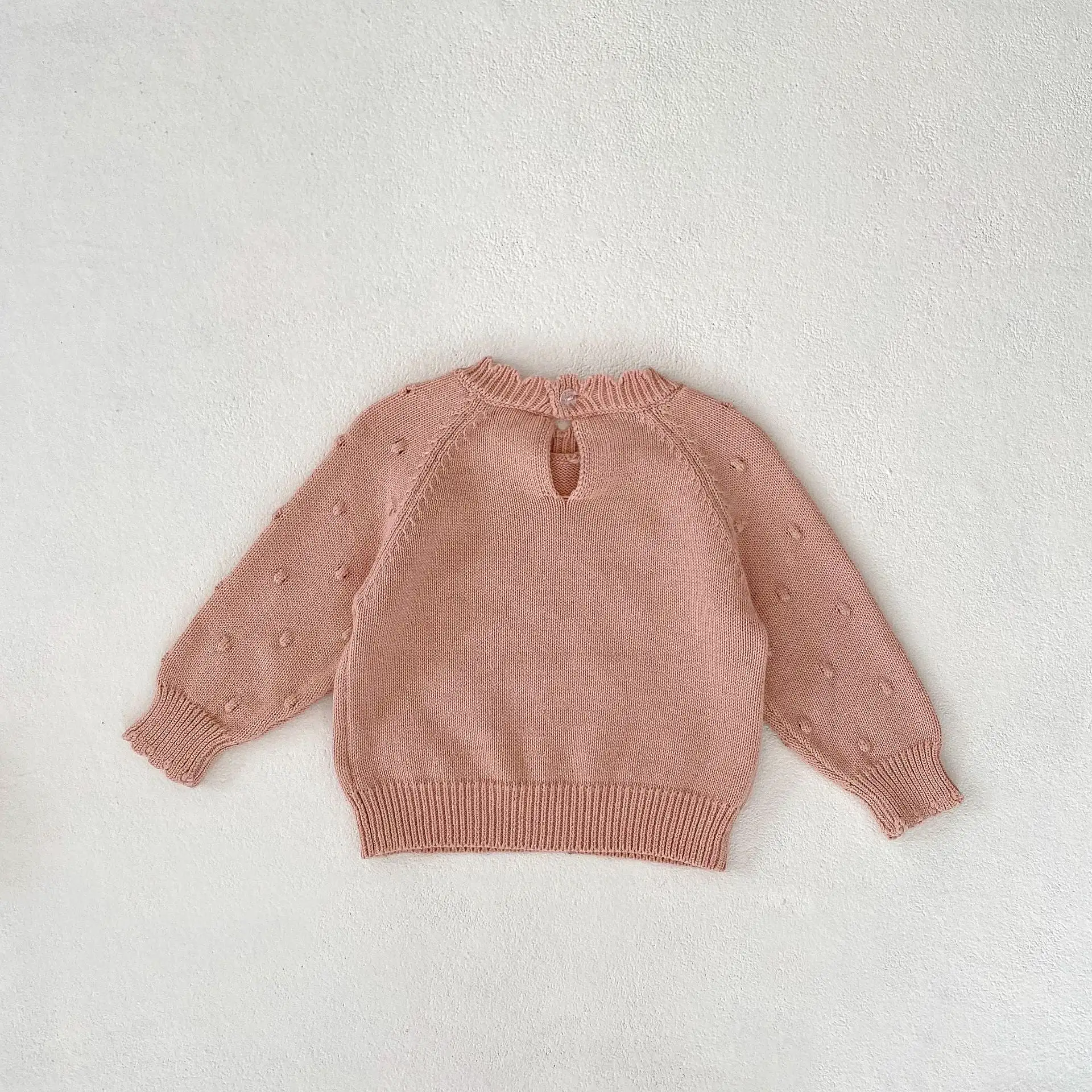 Baby Kid Girls Solid Color Sweaters Wholesale 24011185