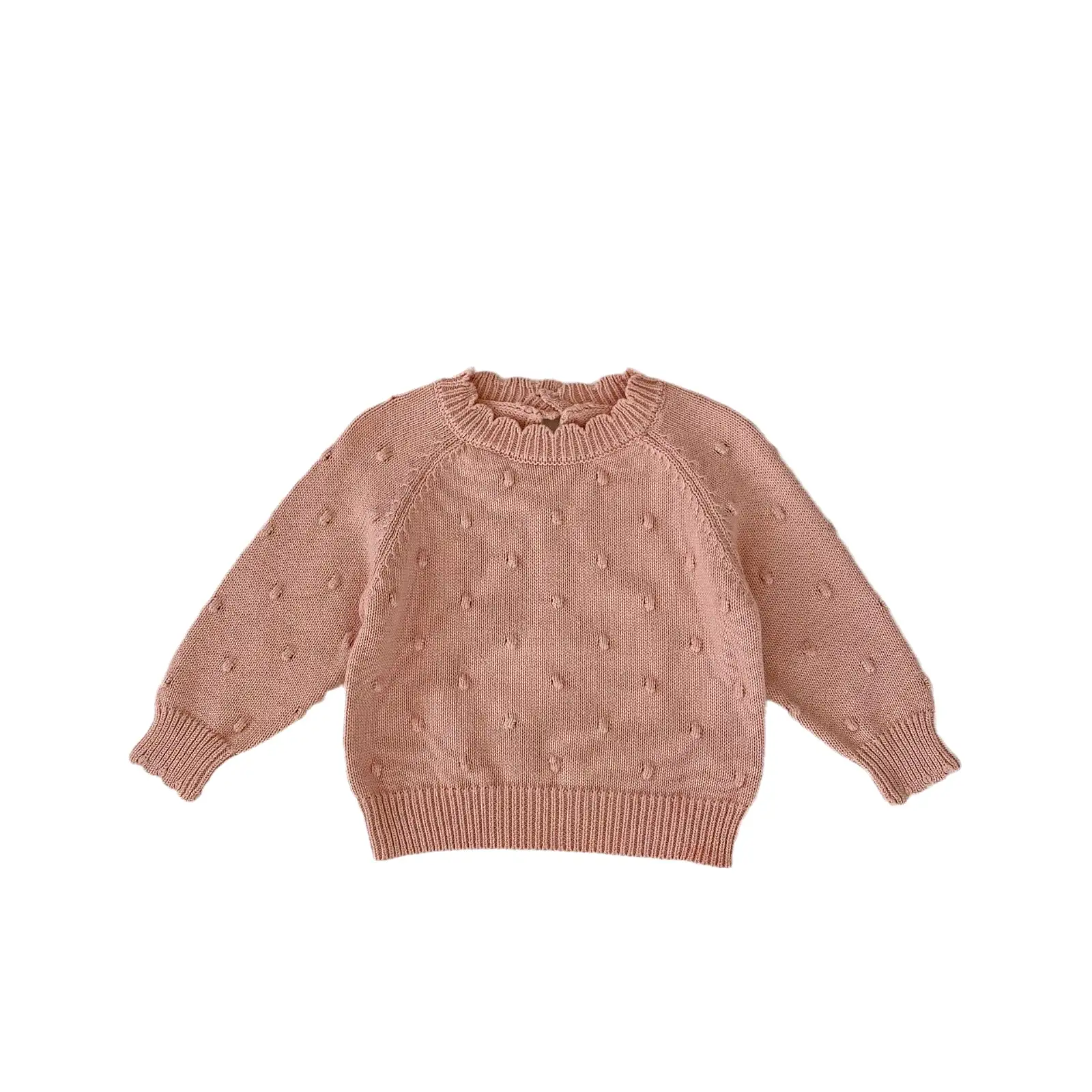 Baby Kid Girls Solid Color Sweaters Wholesale 24011185