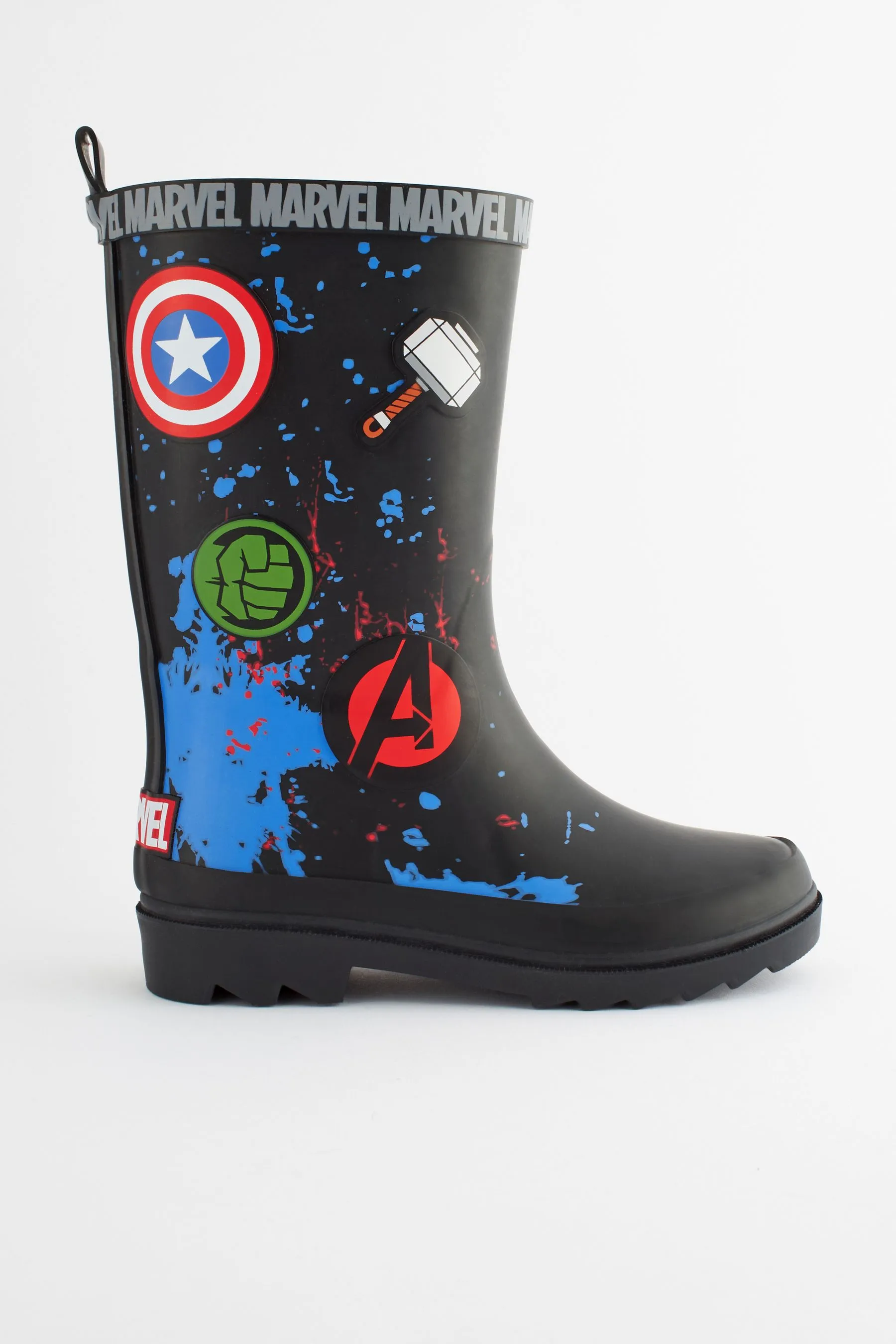 Black Marvel Wellies