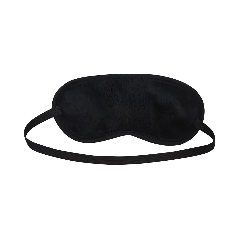 Black Rainbow Weed Print Sleeping Eye Mask