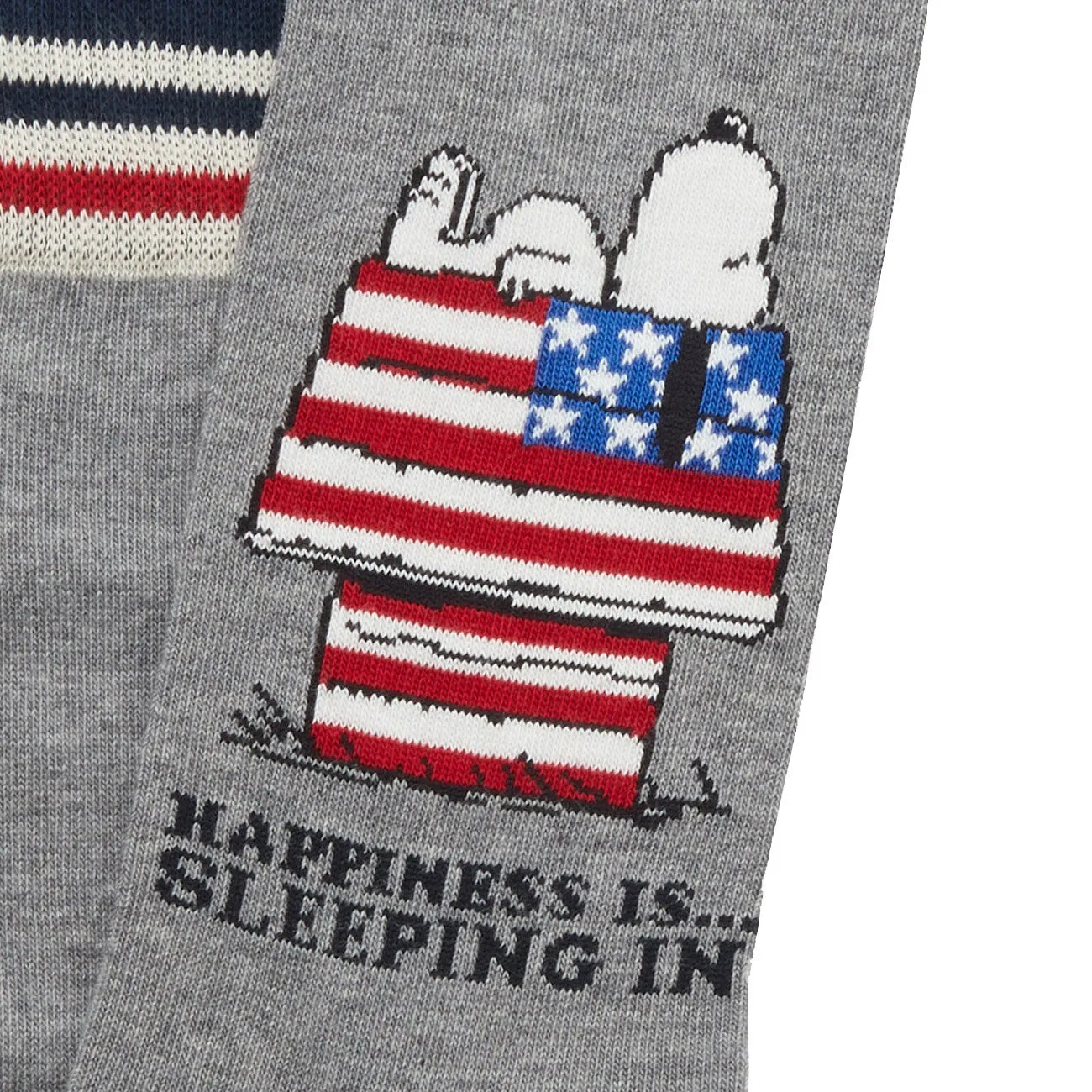 CALZE SLEEPING SNOOPY U.S.A. Unisex Grigio scuro