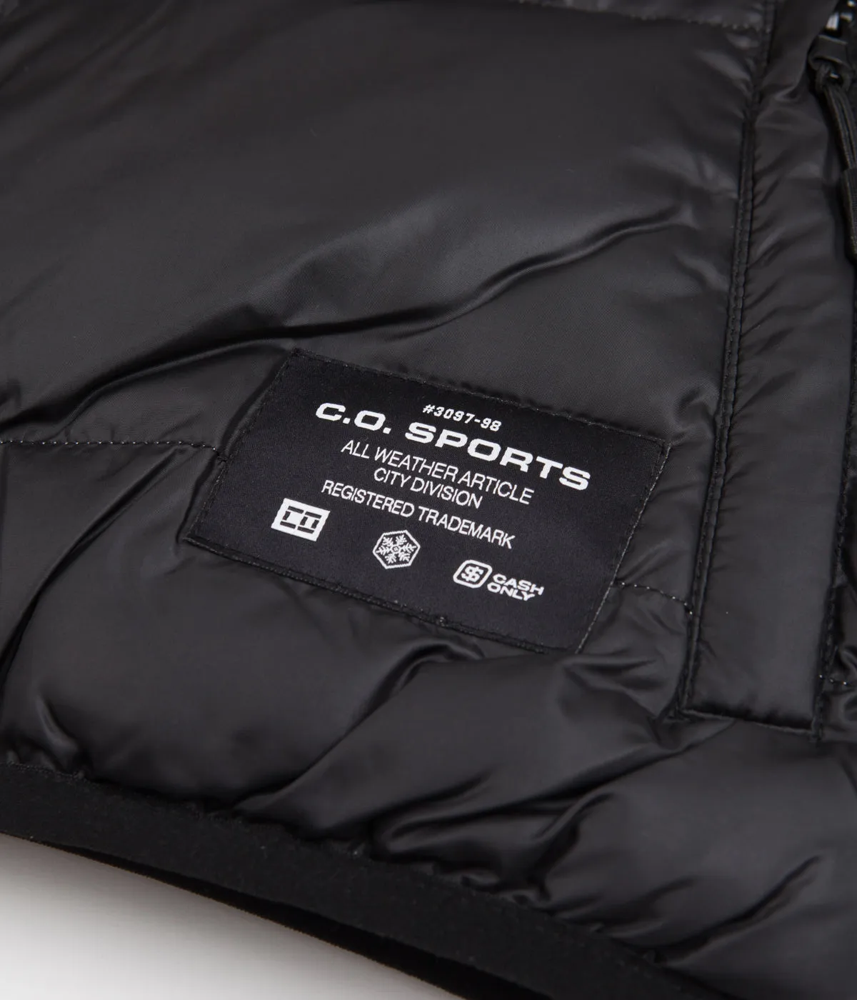 Cash Only Puffer Jacket - Black