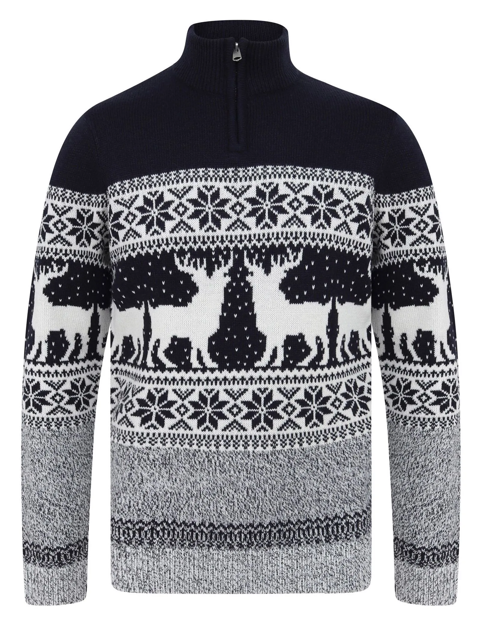 Christmas Jumper Gullfoss & Twist 1/4 Zip Ink