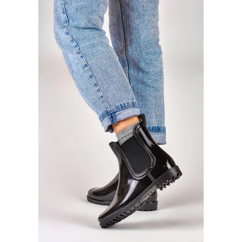 Classic black women's wellies