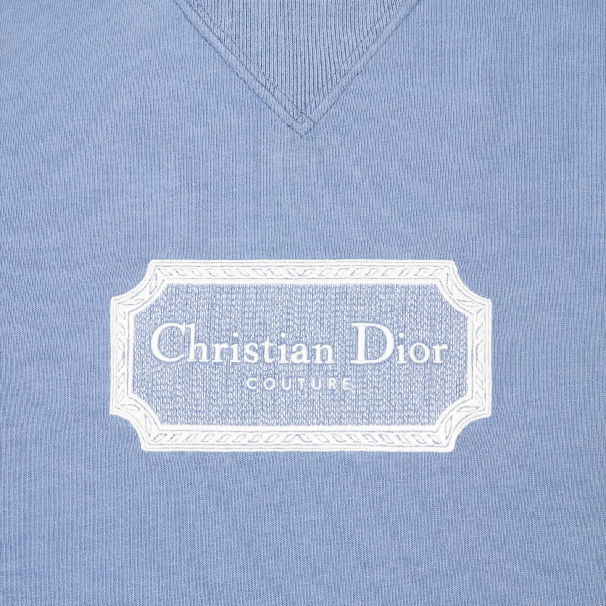 Dior 'Christian Dior Couture' Relaxed Fit Blue T Shirt