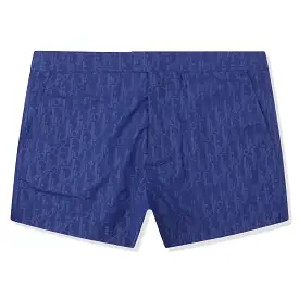 Dior Oblique Swim Shorts Blue