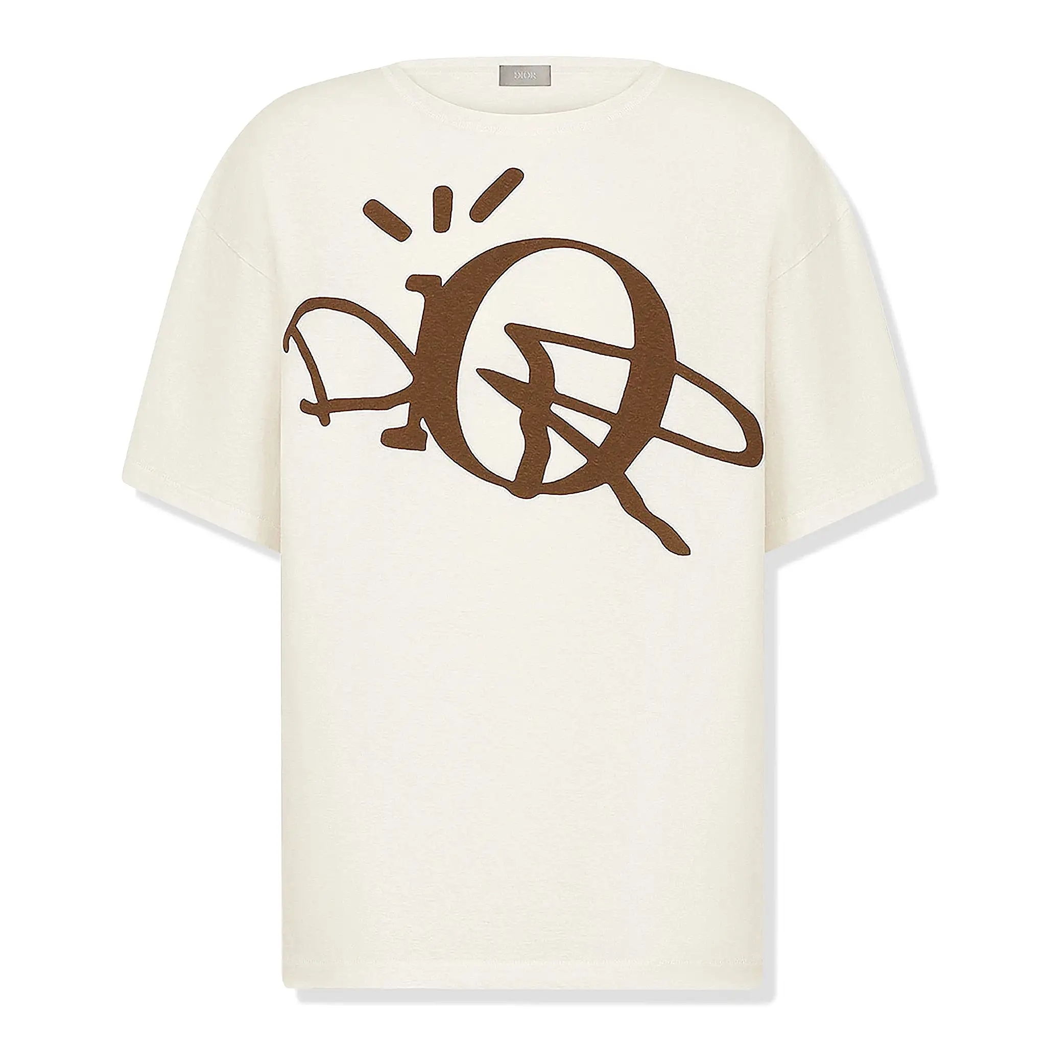 Dior x Cactus Jack Oversized White Brown T Shirt