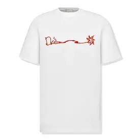 Dior x Cactus Jack Oversized White T Shirt