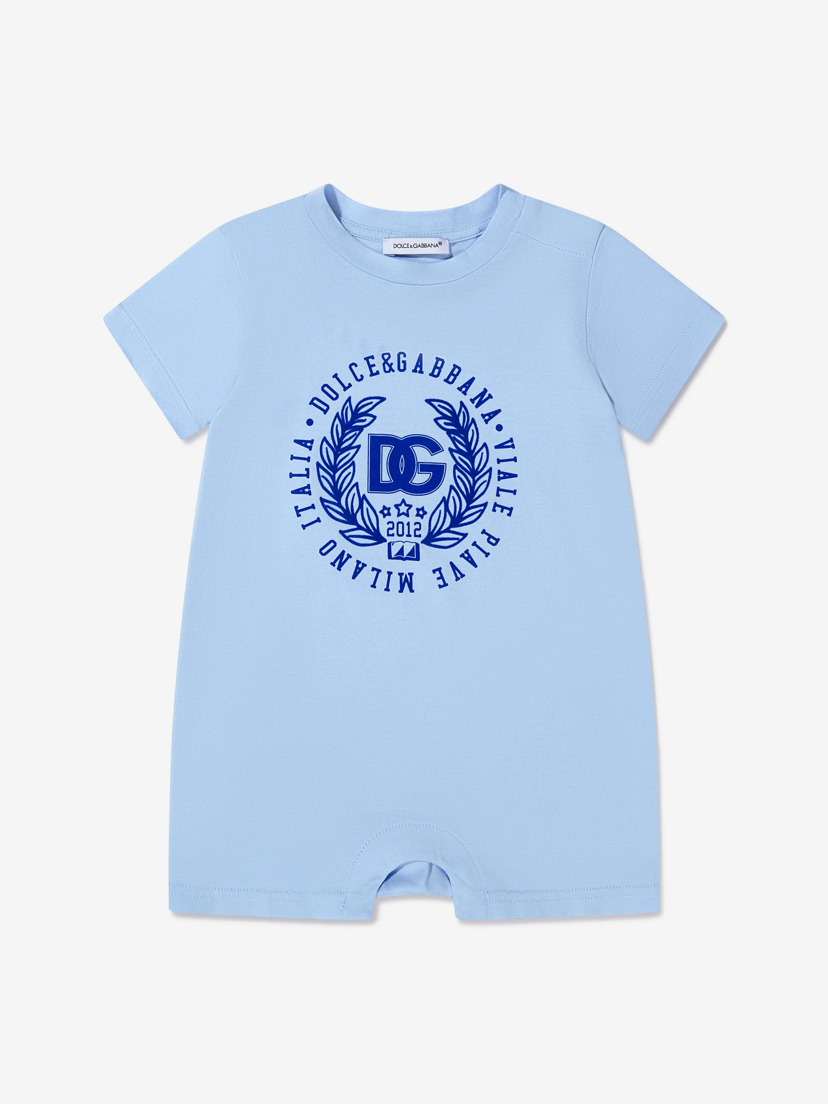 Dolce & Gabbana Kids - Baby Boys Logo Print Romper | Childsplay Clothing