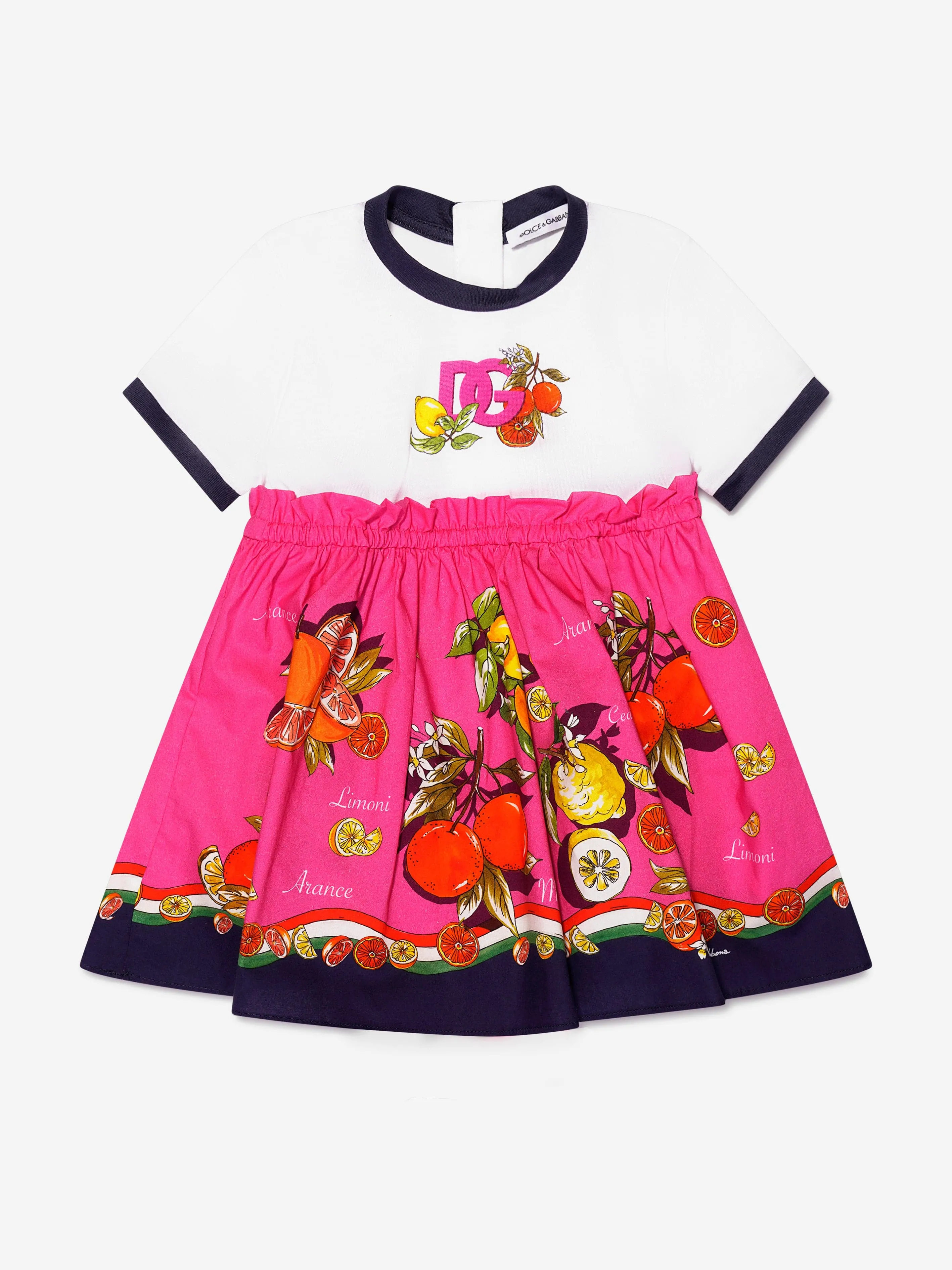 Dolce & Gabbana Kids - Baby Girls Oranges and Lemons Dress | Childsplay Clothing