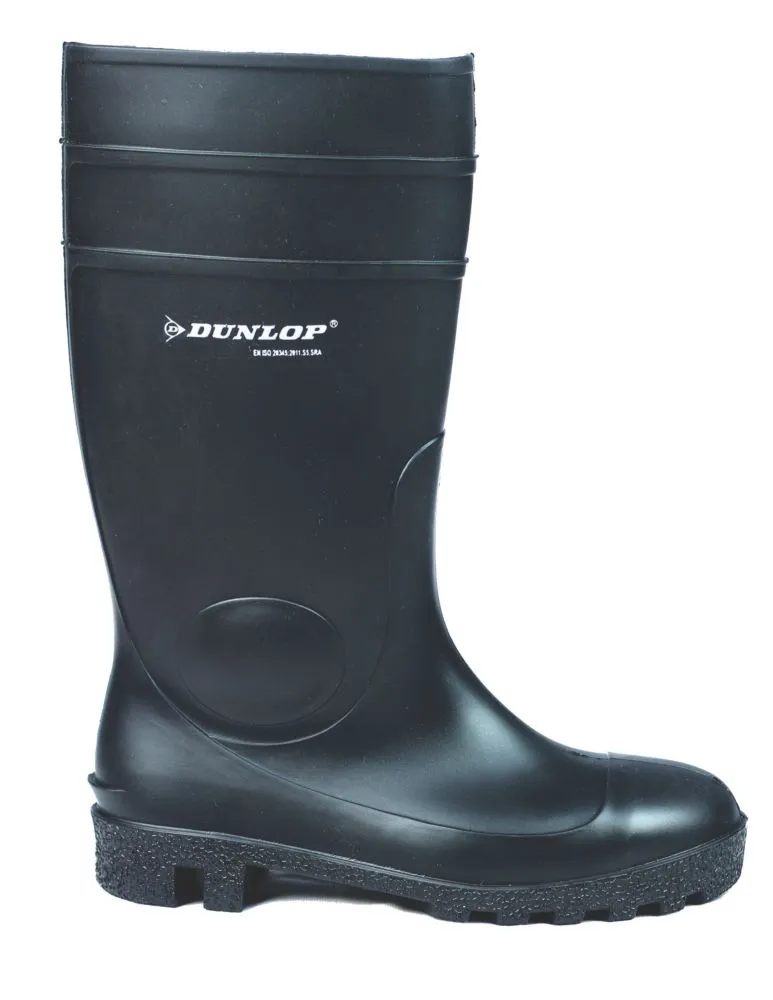 Dunlop Protomastor   Safety Wellies Black Size 9 - Screwfix