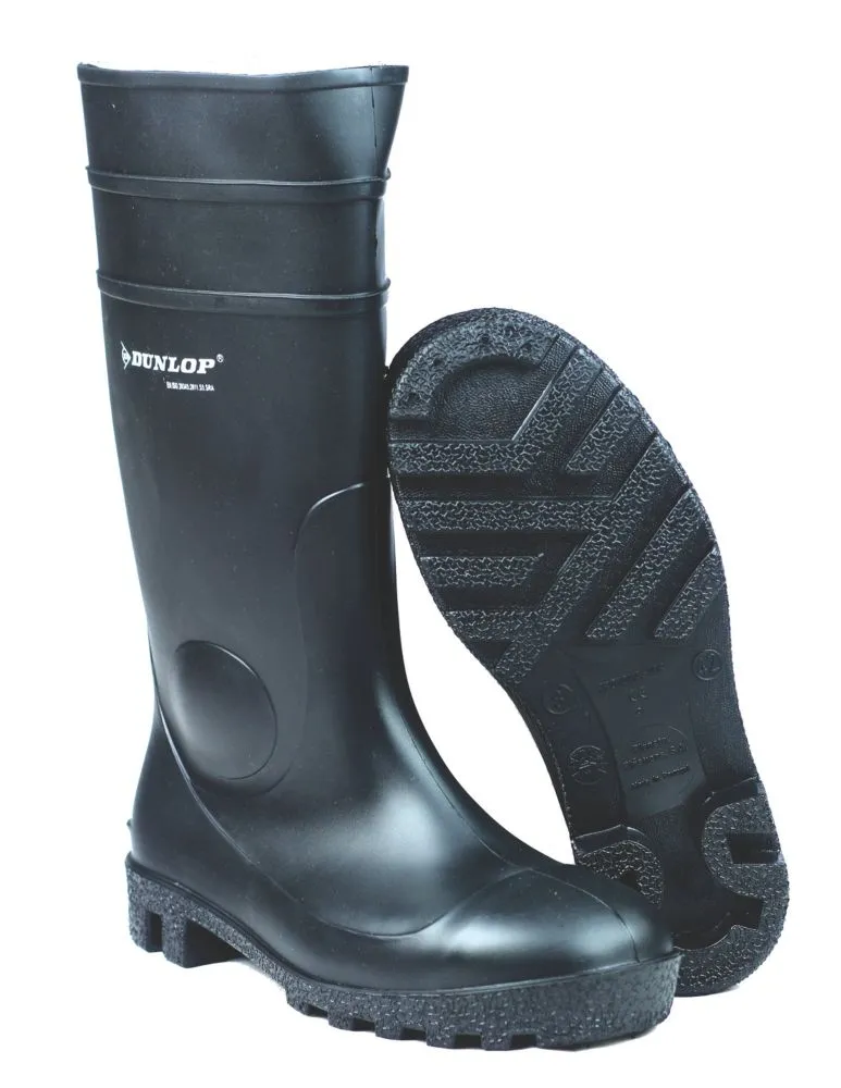 Dunlop Protomastor   Safety Wellies Black Size 9 - Screwfix