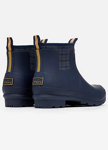 Foxton Navy Neoprene Lined Ankle Wellies by Joules | Look Again