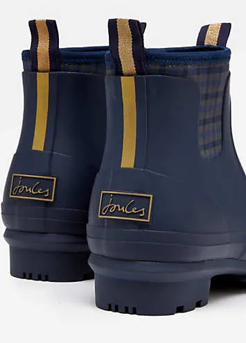 Foxton Navy Neoprene Lined Ankle Wellies by Joules | Look Again