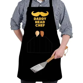 Funny Baking Aprons for Men Fathers Day Gift - Daddy Head Chef